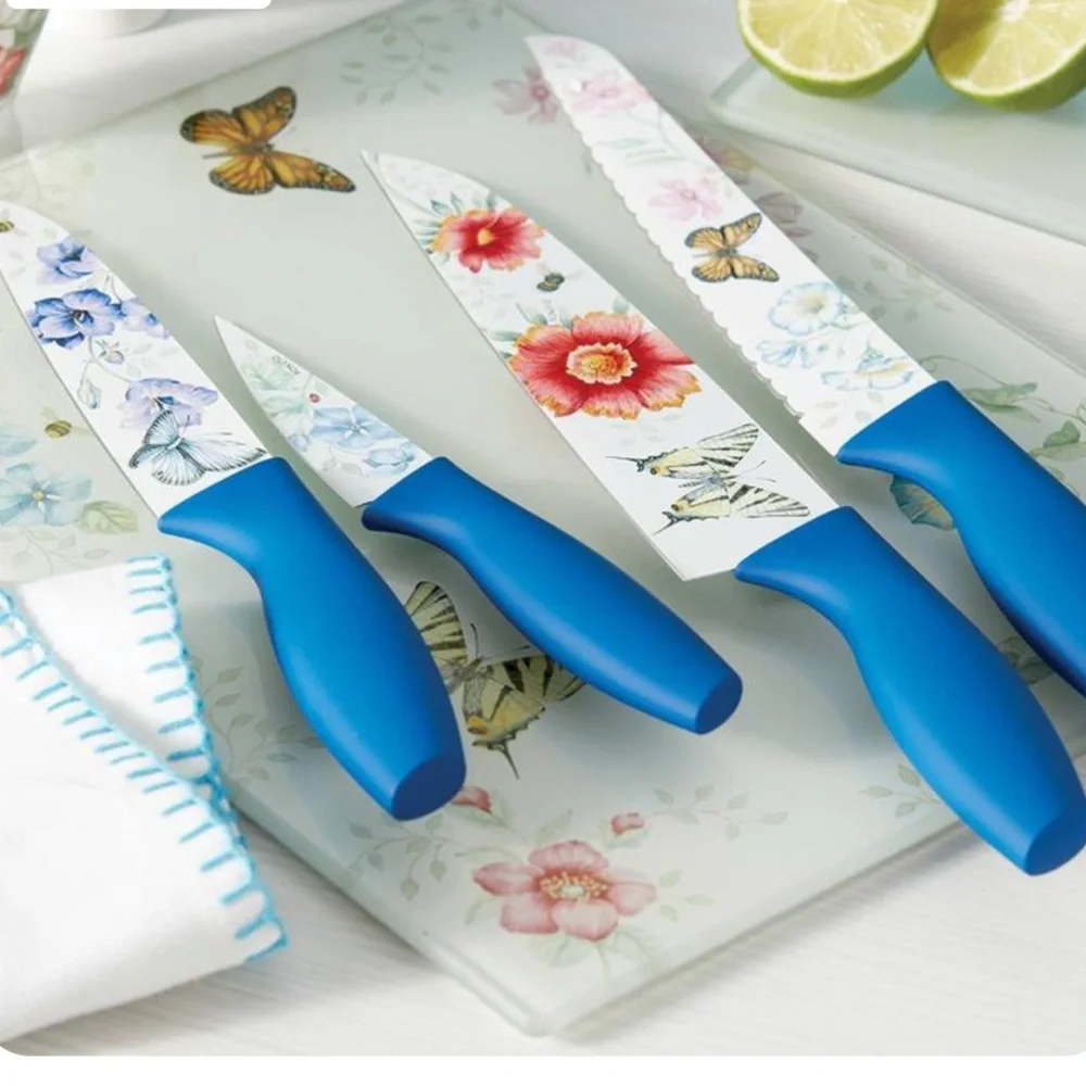 LENOX Butterfly Meadow 4-Piece Knife Set. Brand New in Original Box! - Picture 5 of 8